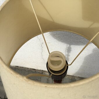 Retro lampa podlahova stojata drevena vintage provence - 4