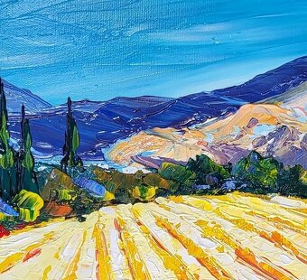 NOLAC - Vlčie maky v Provensálsku olejomaľba - 4