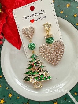 Vianočné náušničky - 4