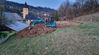Zemne vykopove prace minibagrom 2,7t - 4