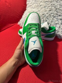 Nike Air Jordan 1 Low - bielo/zelené - veľkosť 44 - 4