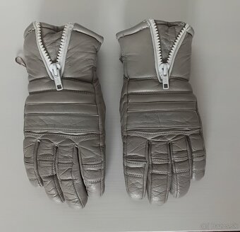 Pánske a dámske kožené lyžiarske rukavice. - 4
