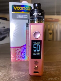 Voopoo Drag S2 – ružový + 200 ml, bez nikotínu - 4