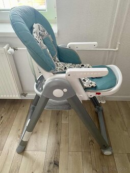 Jedálenská stolička Lorelli PARTY LEATHER COOL BLUE - 4