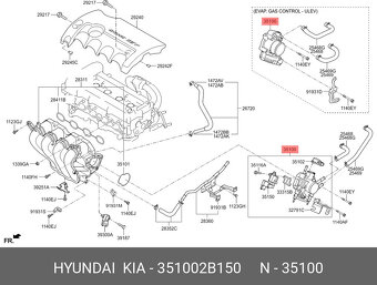 Škrtiaca klapka KIA - Hyundai - 4