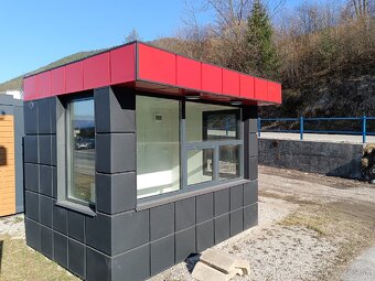 Červeno antracitový Dizajnový Mobilný kontajner 3,5 x 2,5 m - 4