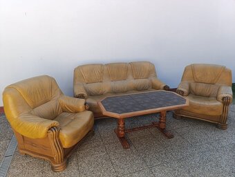 Sedacia súprava, gauč, kreslá, konferenčný stôl, nábytok - 4