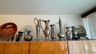 Orientalne mosadzne vazy, misky, taniere - 4