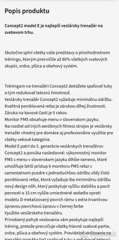 Veslovací trenažér CONCEPT 2 Model E - 4