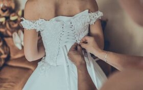 Svadobné šaty v. 32-34-36 - 4