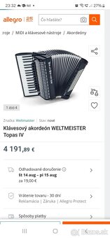 Akordeon Weltmeister Topas IV - 4