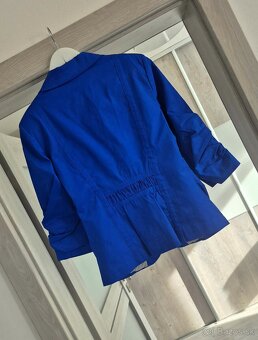 Krásne biele / modré sako - 4