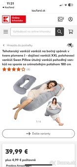 Predám tehotenský,dojčiaci vankúš - 4