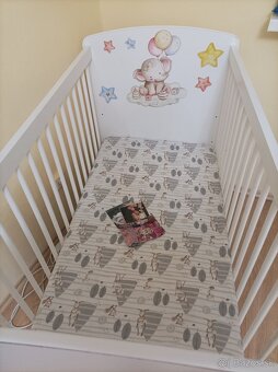 Detská postieľka s madracom a navleckou na madrac - 4