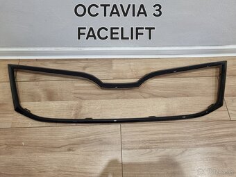 PREDNA MASKA OCTAVIA 3 / 3FL / 4RAMCEK GRILU MASKY CIERNY - 4
