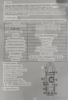 Malý Multimeter kliešťovy - 4