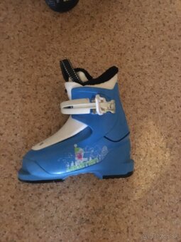 Predám detské lyže 80cm+lyžiarky veľ.28+palice - 4