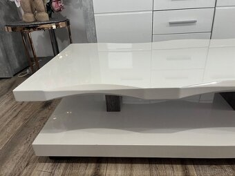 Konferenčný stolik biely - 4