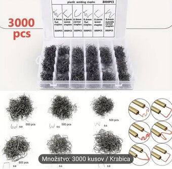 Zváračka plastov , náhradné spony - 4