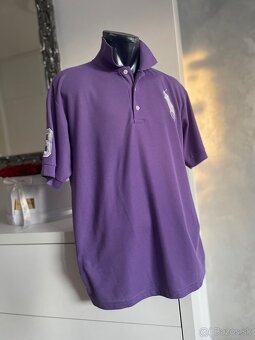 Ralph Lauren pánska fialková polokošela - 4