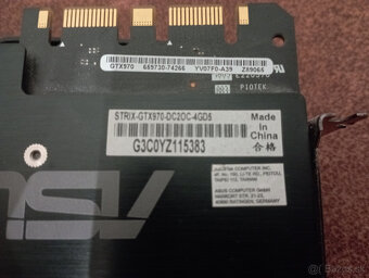 Predám grafiku Asus STRIX-GTX970-DC2OC-4GD5 - 4