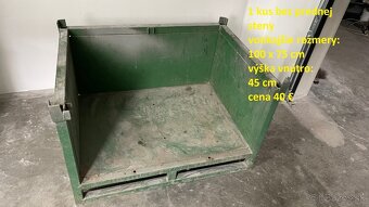 Plechové bedne, ohradové palety - 4