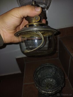 Predám starú luxusnú petrolejovu lampu - 4