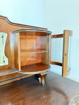 Retro sekretár z masívneho dreva – zachovalý stav - 4