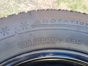 Sada kolies Škoda Superb 3, plechové disky + pneu 215/60 R16 - 4