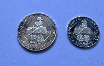 Sada 2 a 4 dukátových medailí z roku 1972 Kutná Hora v orign - 4