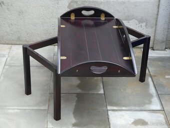 kolonialny konferencny stolik z masivu - Bombay company - 4