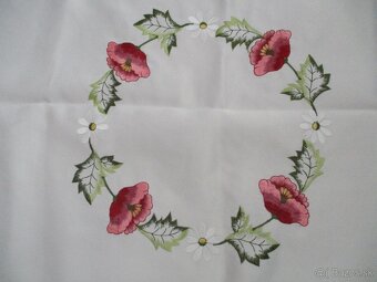 starožitnú vyšívanú dečku - obrus / 52 / - 4