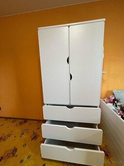 Biela skrina, v180 x s80 x h50 - 4