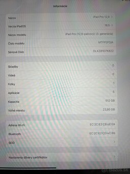 Apple iPad Pro 12,9 3 generácia 512gb - 4