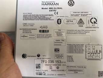 vw t5 t6 caddy original autoradio bluetooth harman mib - 4