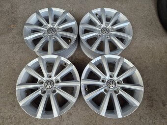 5x100 r15 ET43 x 6J elektróny originál VOLKSWAGEN - 4