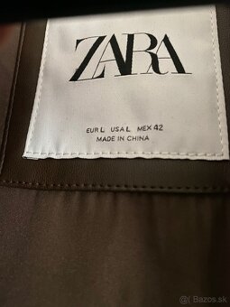 ZARA štýlová koženková bunda - veľkosť L - mužská - 4