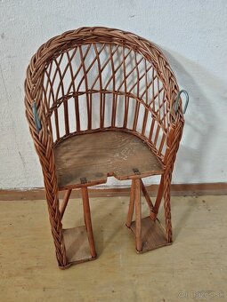 Sedák pre deti na starý historický bicykel - 4