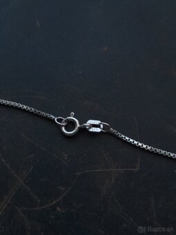 Zlatý prívesok Blížencov so striebornou retiazkou - 4