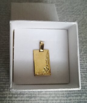Zlatý prívesok PLATNIČKA - 4