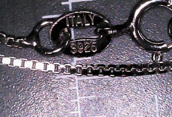 Strieborný náhrdelník s perlou 925 , 45cm , 3,7g , - 4