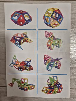 Magnetická stavebnica, 77kusov - 4