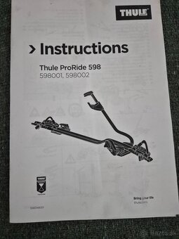 Nosiče bicyklov Thule ProRide 598 - 4