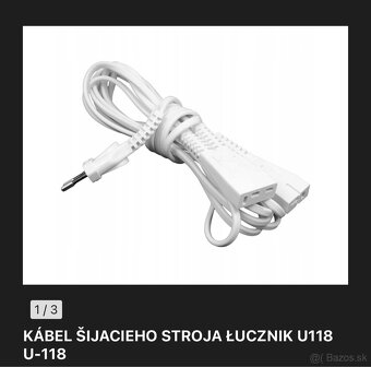Kábel na šijací stroj Lucznik U118 U-118 - 4