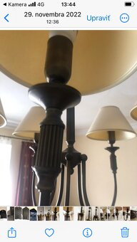 Luster a 2 nástennými lampami - 4