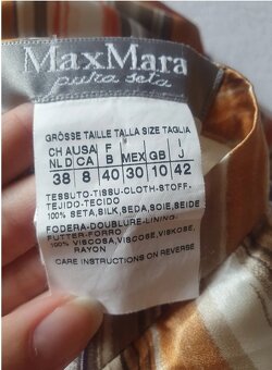 Max mara 100% hodvábna sukňa M / 38 - 4