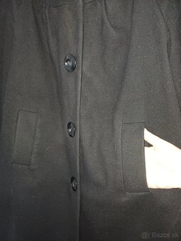 Dámsky čierny kabát - 4