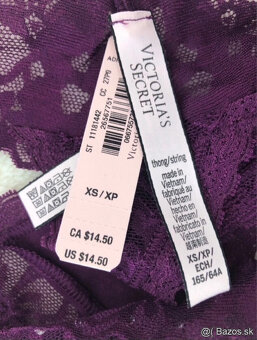 Čipkované tangá nohavičky Victoria's secret veľ. XS - 4