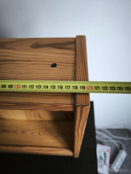 2x Drevenné závesné police z masívu - 4