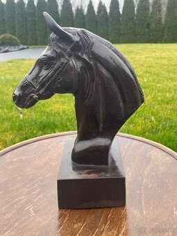 bronzová socha -kôn - 4